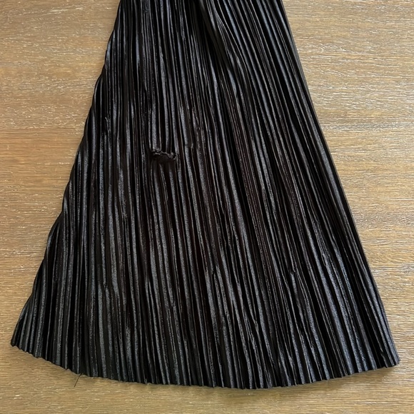 Tojhà Chante Tunic Pleated Black Mini Dress Long Sleeve - Picture 12 of 16